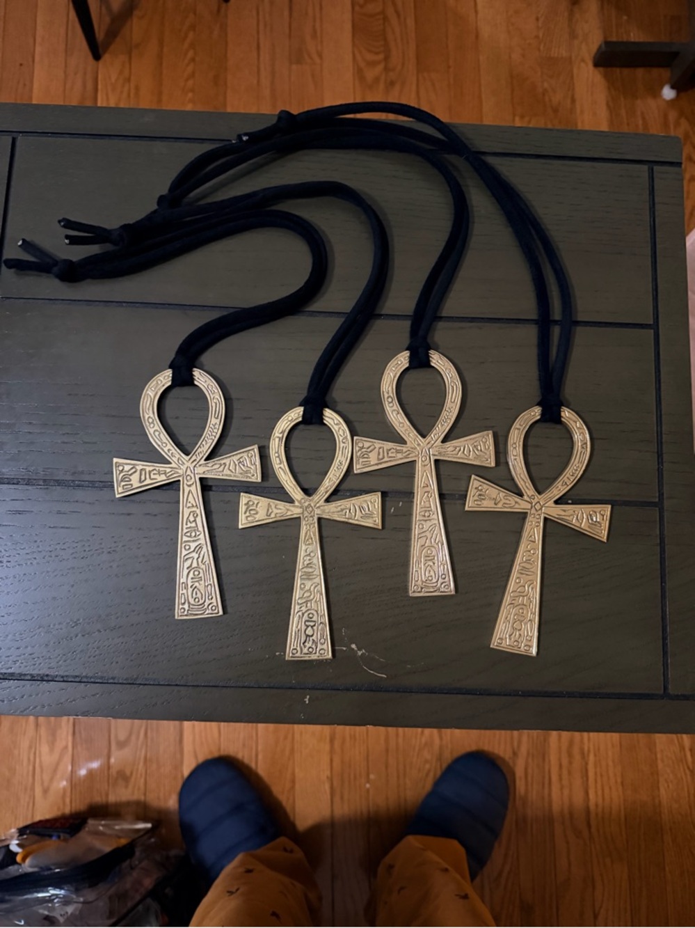 ☥Brass Ankh Sound Healing Ornament Necklace☥